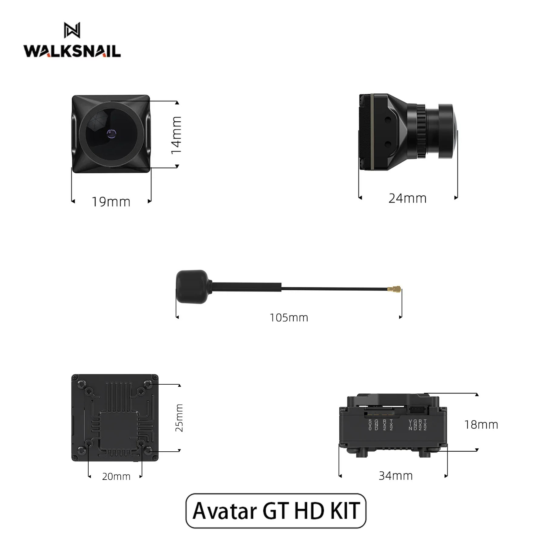 Walksnail Avatar GT HD KIT 2W  - Drone Racing Vtx ulasan dan harga